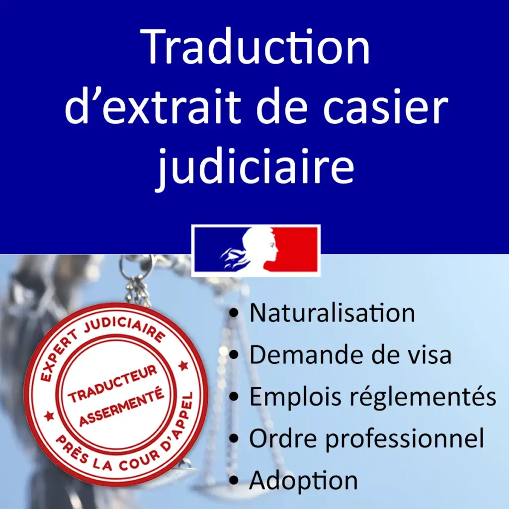 Traduction casier judiciaire_naturalisation_Lexicalis