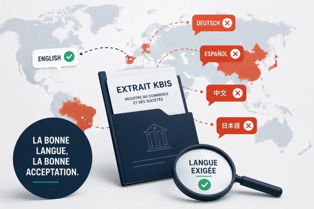 Kbis anglais valable dans tous les pays