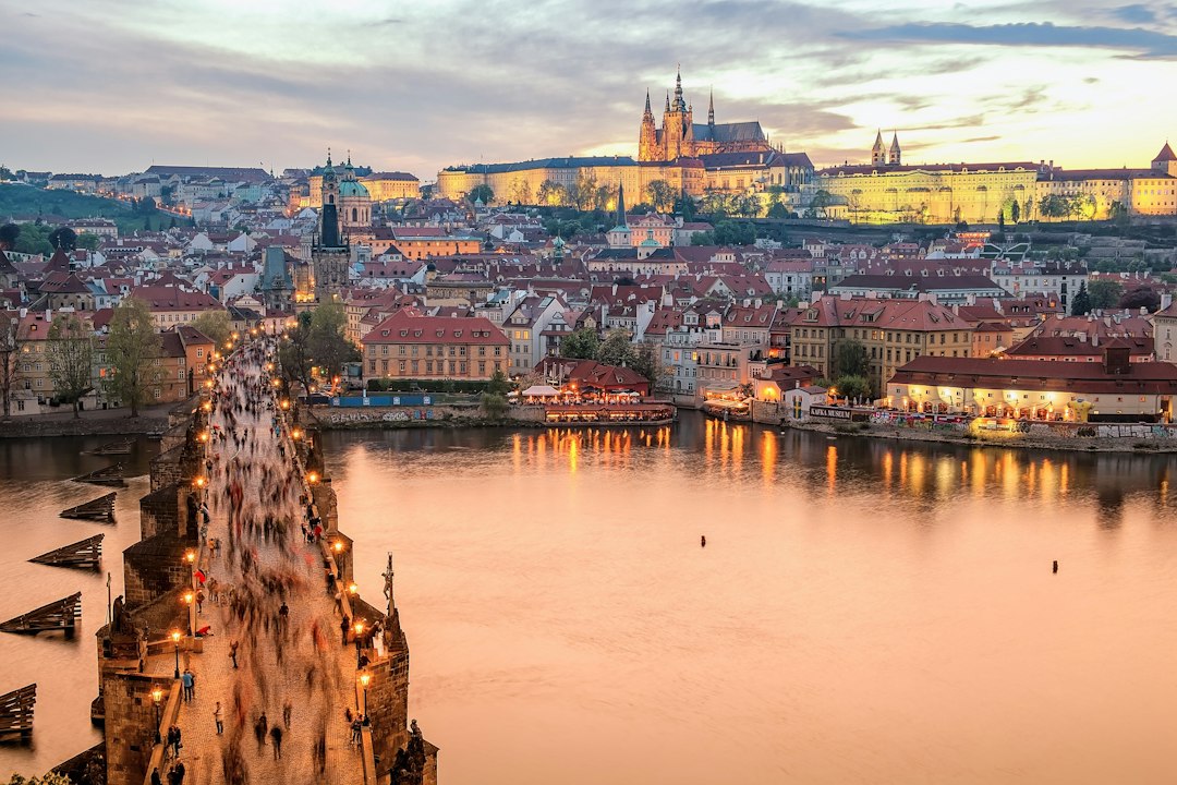 Vue sur le centre historique de Prague en République tchèque