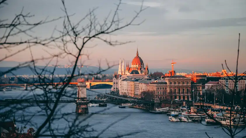 Vue panoramique de Budapest en Hongrie et ses bâtiments historiques