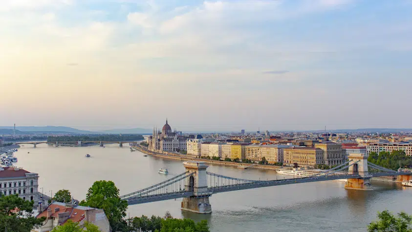 Pont sur le Danube à Budapest, Hongrie